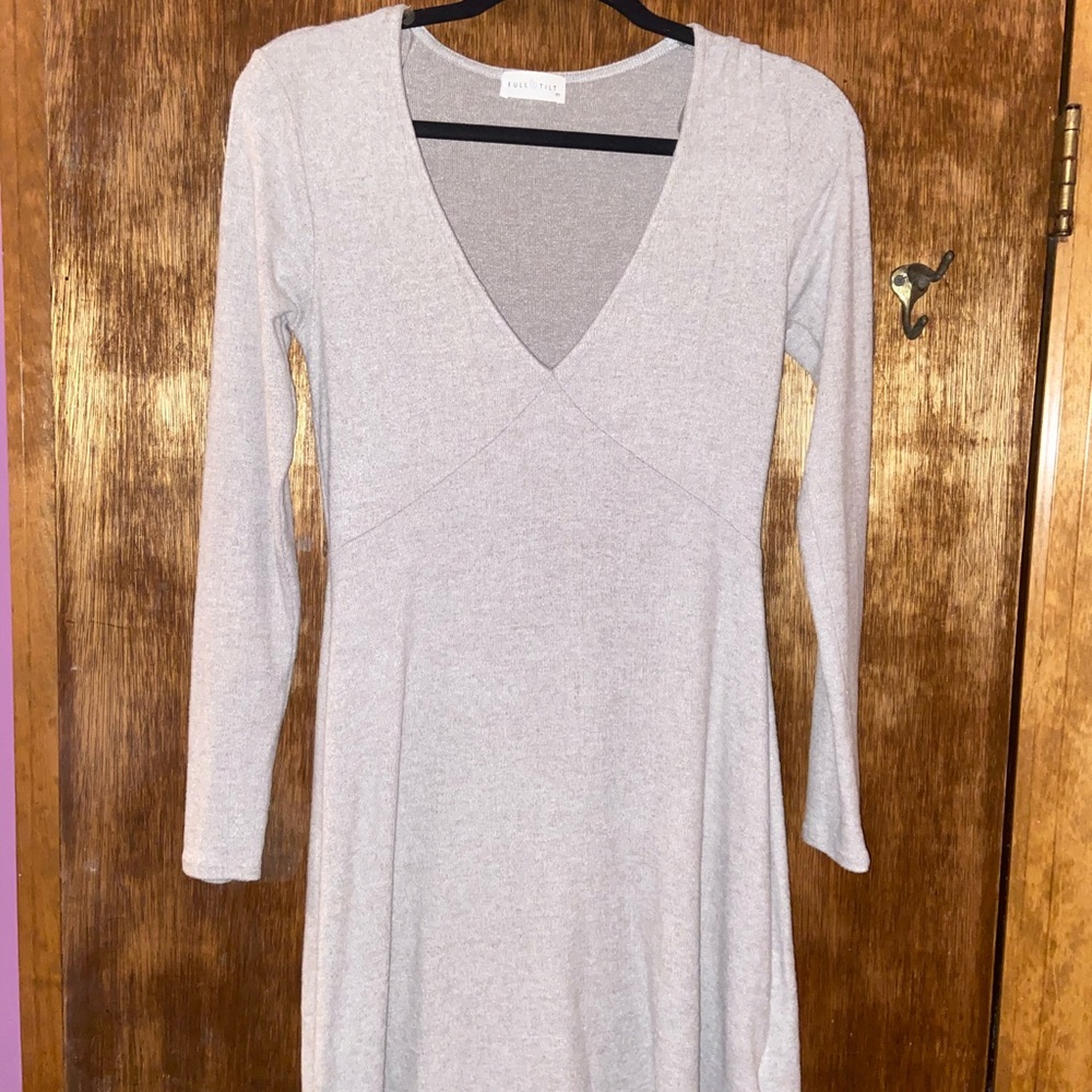 SUPER SOFT Grey Long Sleeve Dress